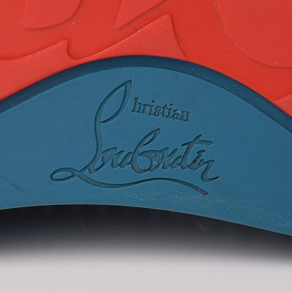 Christian Louboutin CHRISTIAN LOUBOUTIN Veau Velours Mens Louis Orlato Flat Spikes Sneakers 43.5 Amazonia 9 of 13