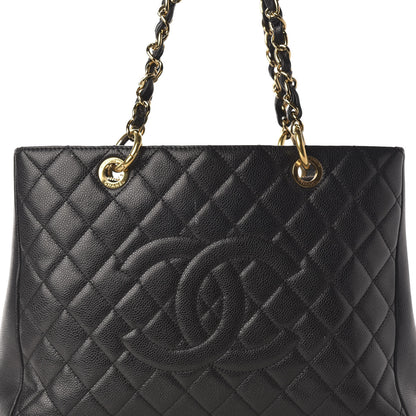 Chanel Caviar Quilted Grand Shopping Tote GST Black 13 of 13