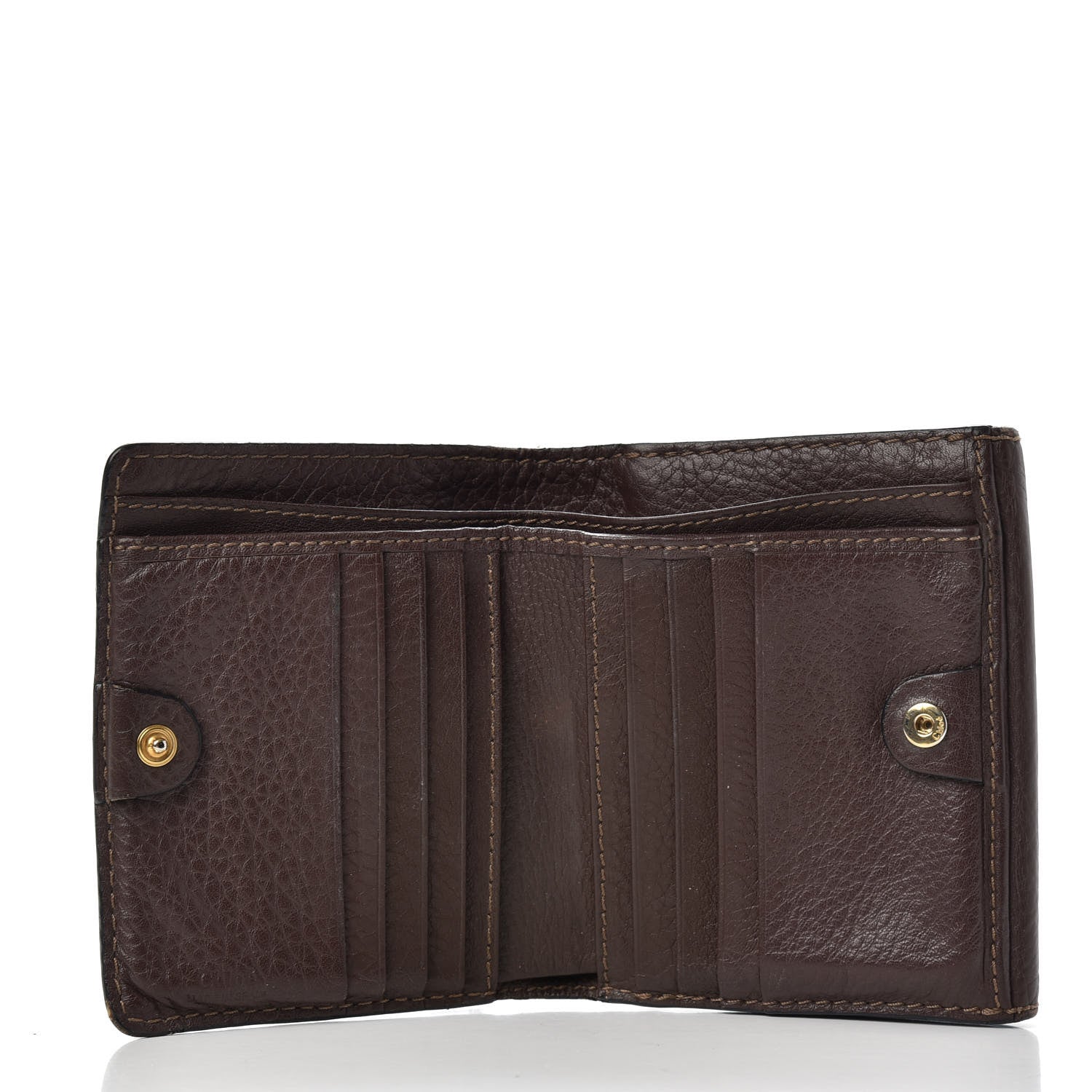 Chloe Grained Calfskin Marcie Square Wallet Truffle 5 of 7
