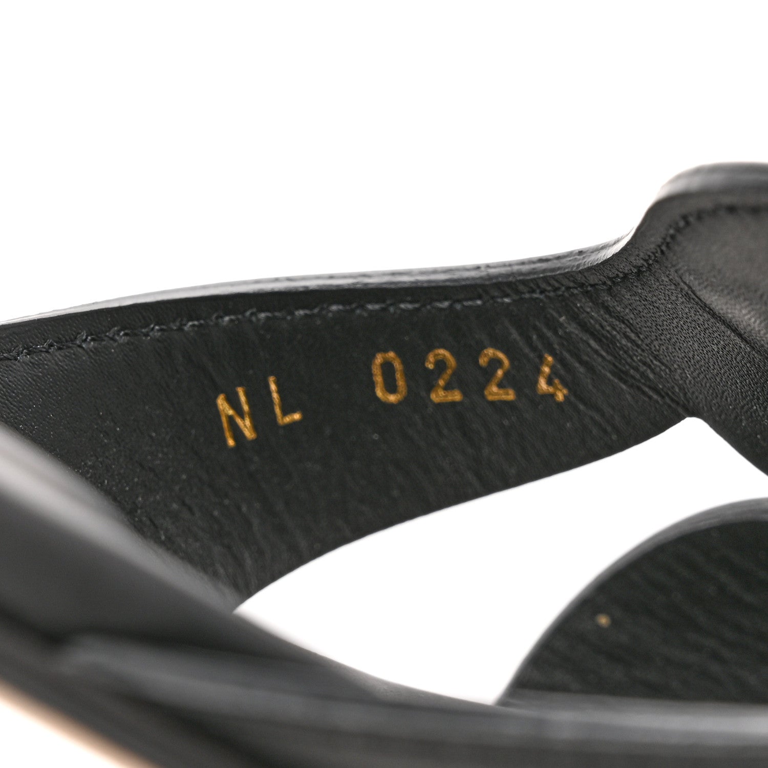 Louis Vuitton Calfskin LV Isola Flat Sandals 38 Black 9 of 9