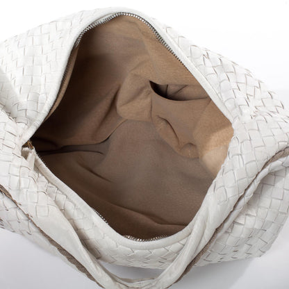 Bottega Veneta Nappa Intrecciato Flower Large Veneta Hobo White 9 of 10