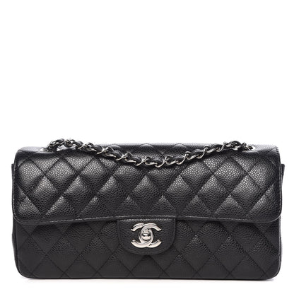 Chanel Caviar Quilted East West Flap Black 1 of 10
