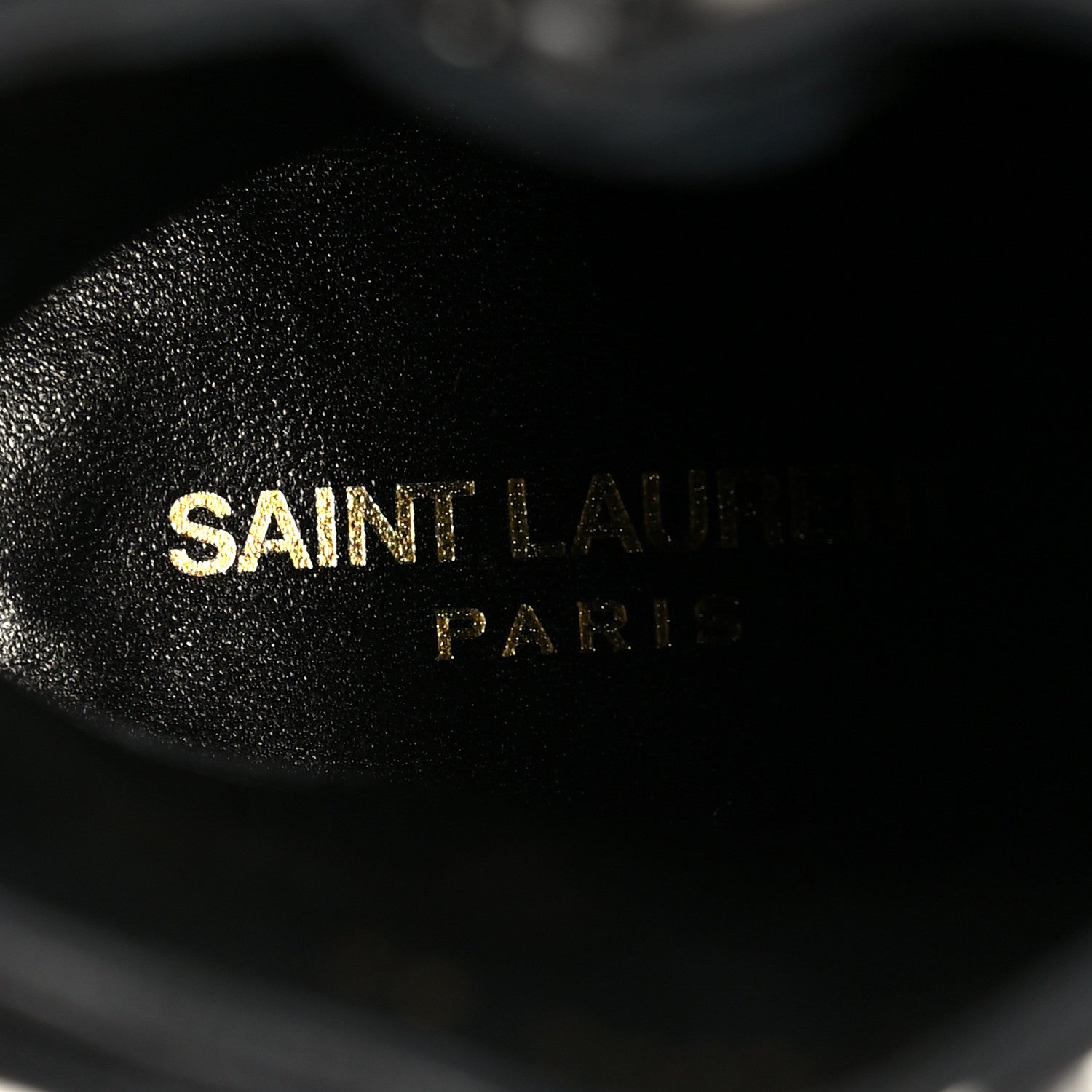 Saint Laurent Goatskin Crystal Buckle Claude 90 Ankle Booties 38 Black 7 of 11