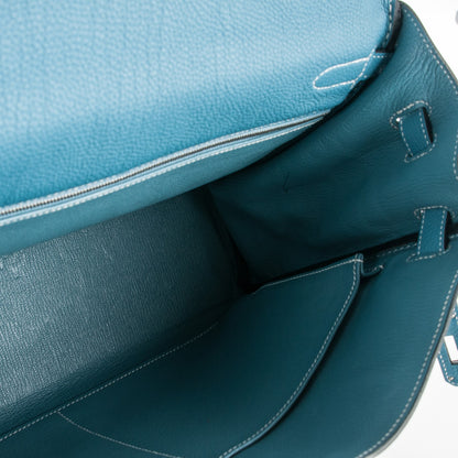 Hermes Togo Kelly Retourne 32 Blue Jean 20 of 30