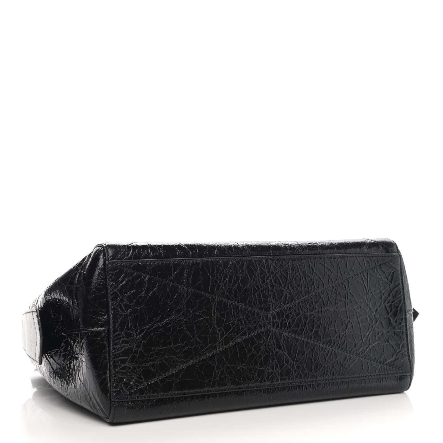 Givenchy Creased Patent Calfskin Medium ID Flap Black 4 of 10