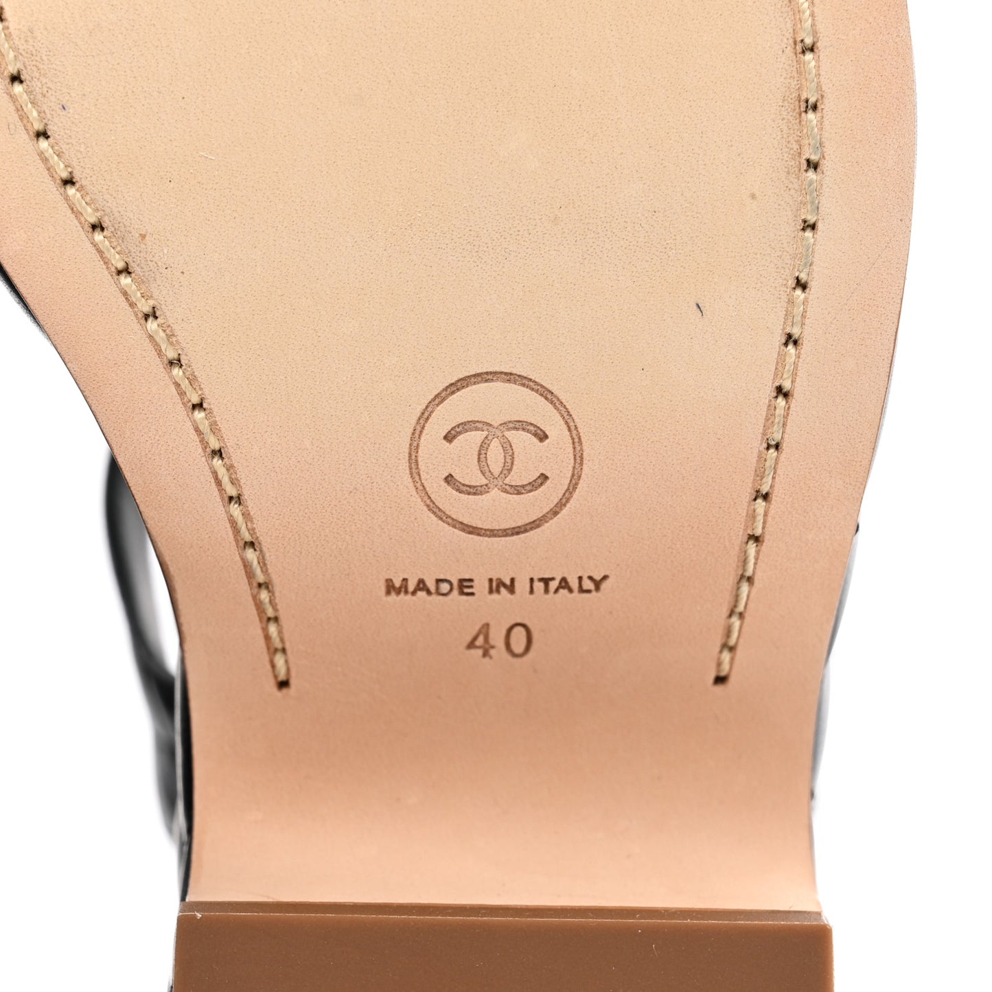 Calfskin Quilted Chain Around Wedge Sandals 40 Black