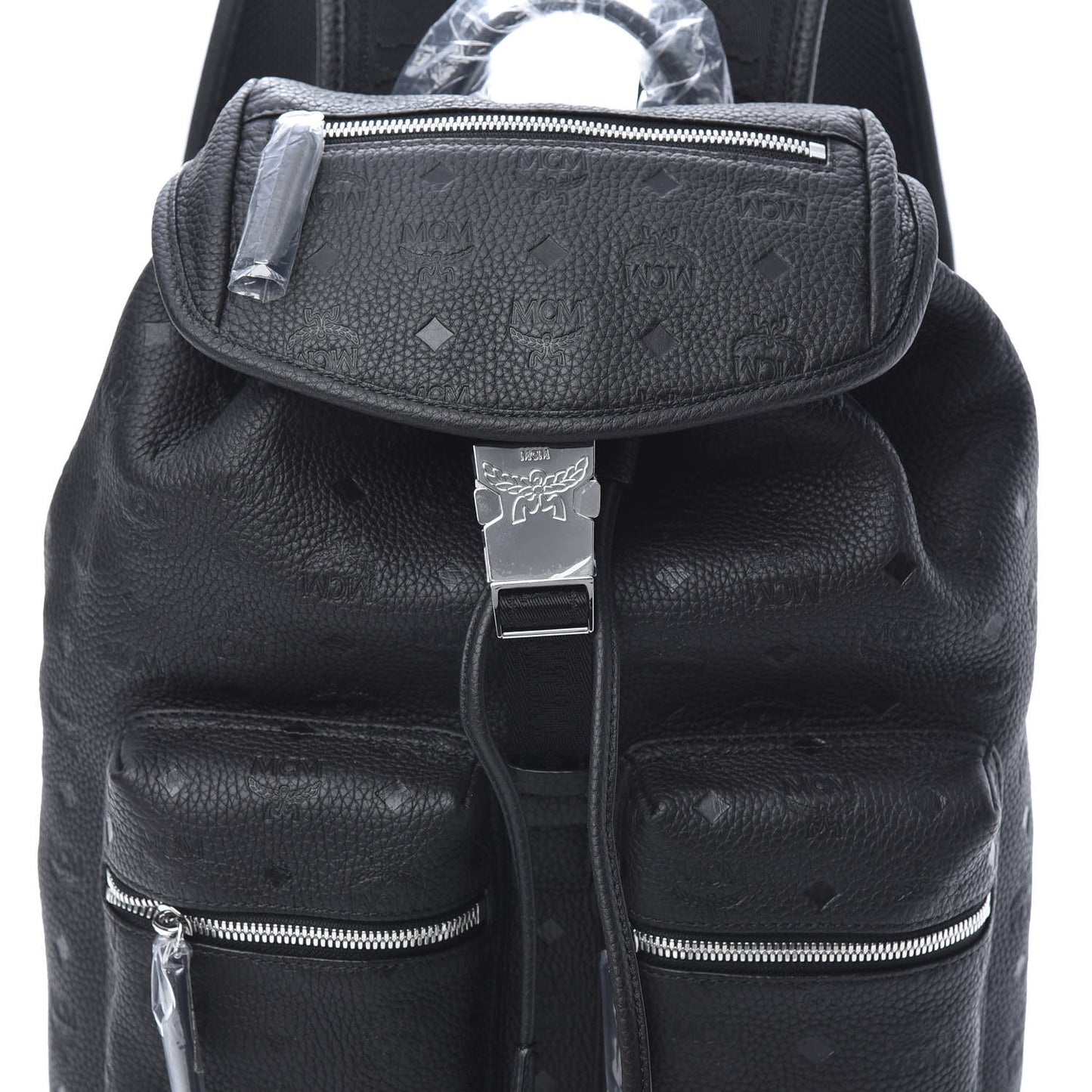 Calfskin Ottomar Small Tivitat Two-Pocket Backpack Black