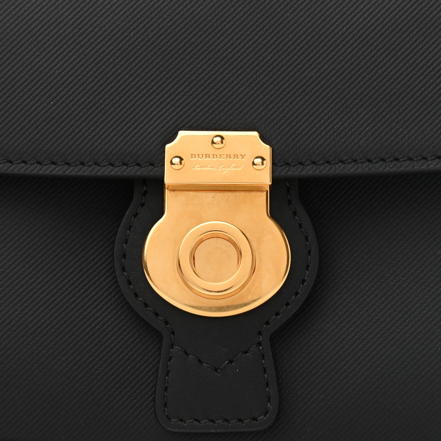 Burberry Trench Calfskin Mini DK88 Top Handle Bag Black 10 of 10