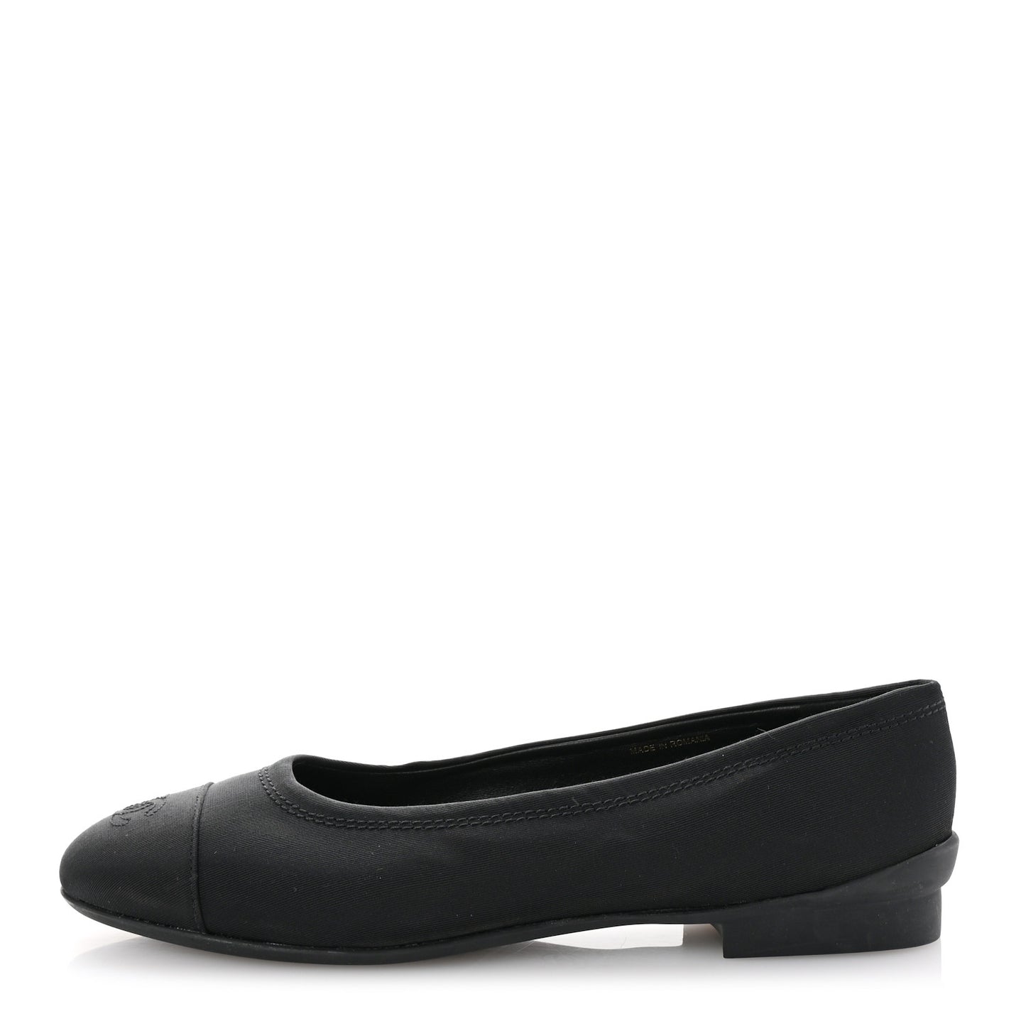 Grosgrain Cap Toe Uniform Ballerina Flats 41 Black