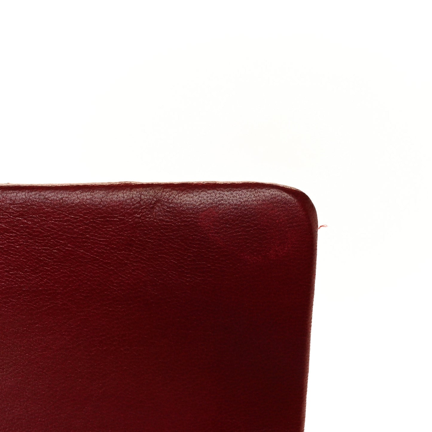 Patent Calfskin Quilted Medium Double Flap Dark Red