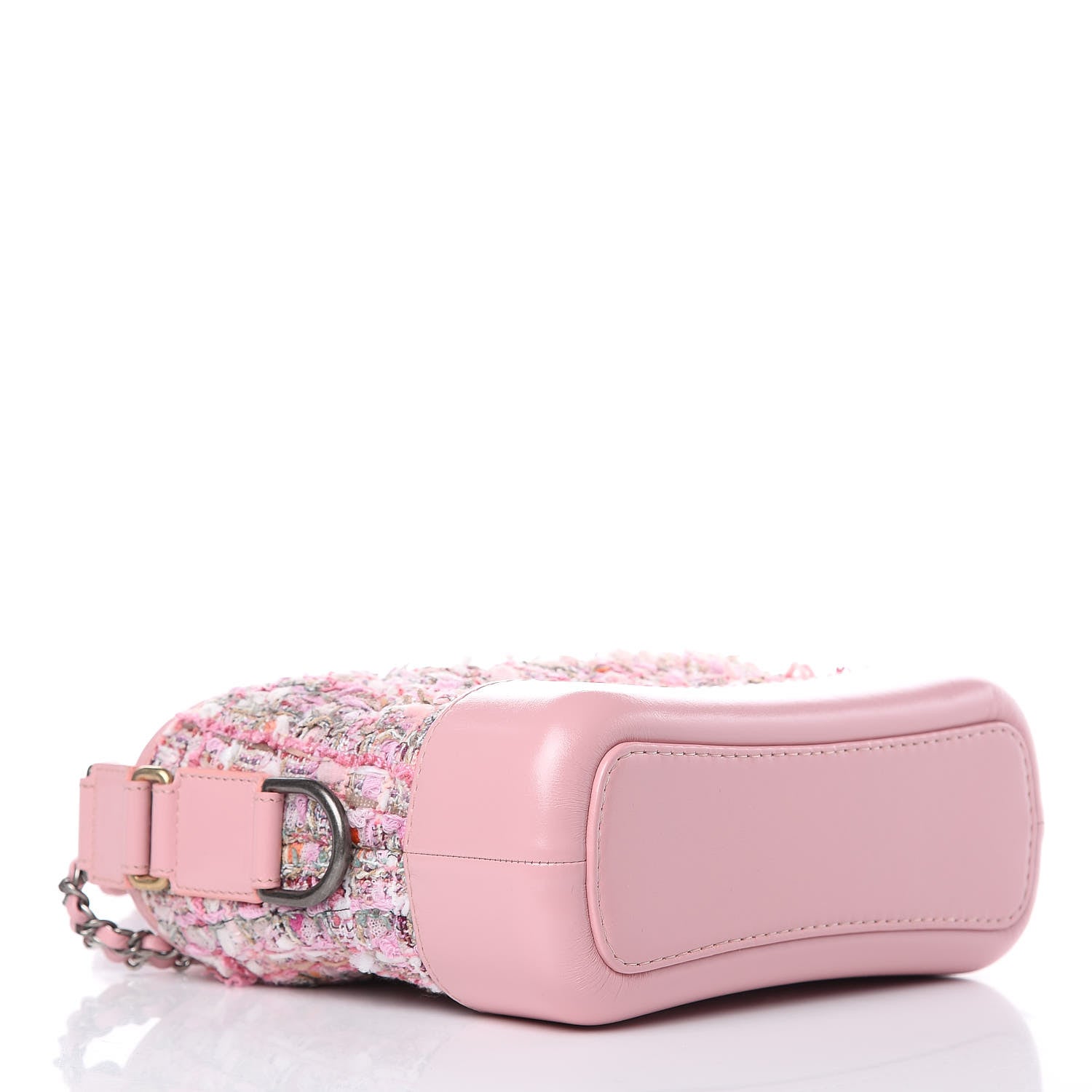Chanel Tweed Calfskin Small Gabrielle Hobo Light Pink 4 of 11