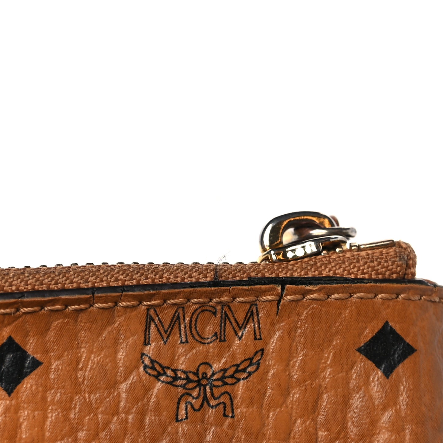 Visetos Medium Crossbody Pouch Cognac