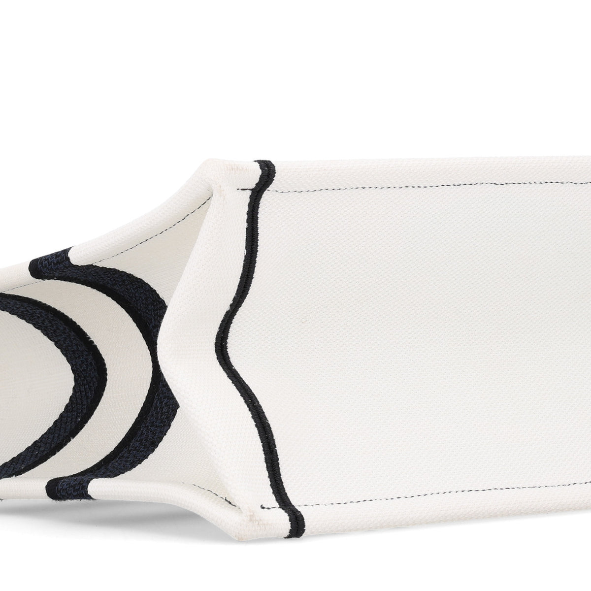 Canvas Embroidered Medium Miss Dior Graffiti Book Tote White Blue