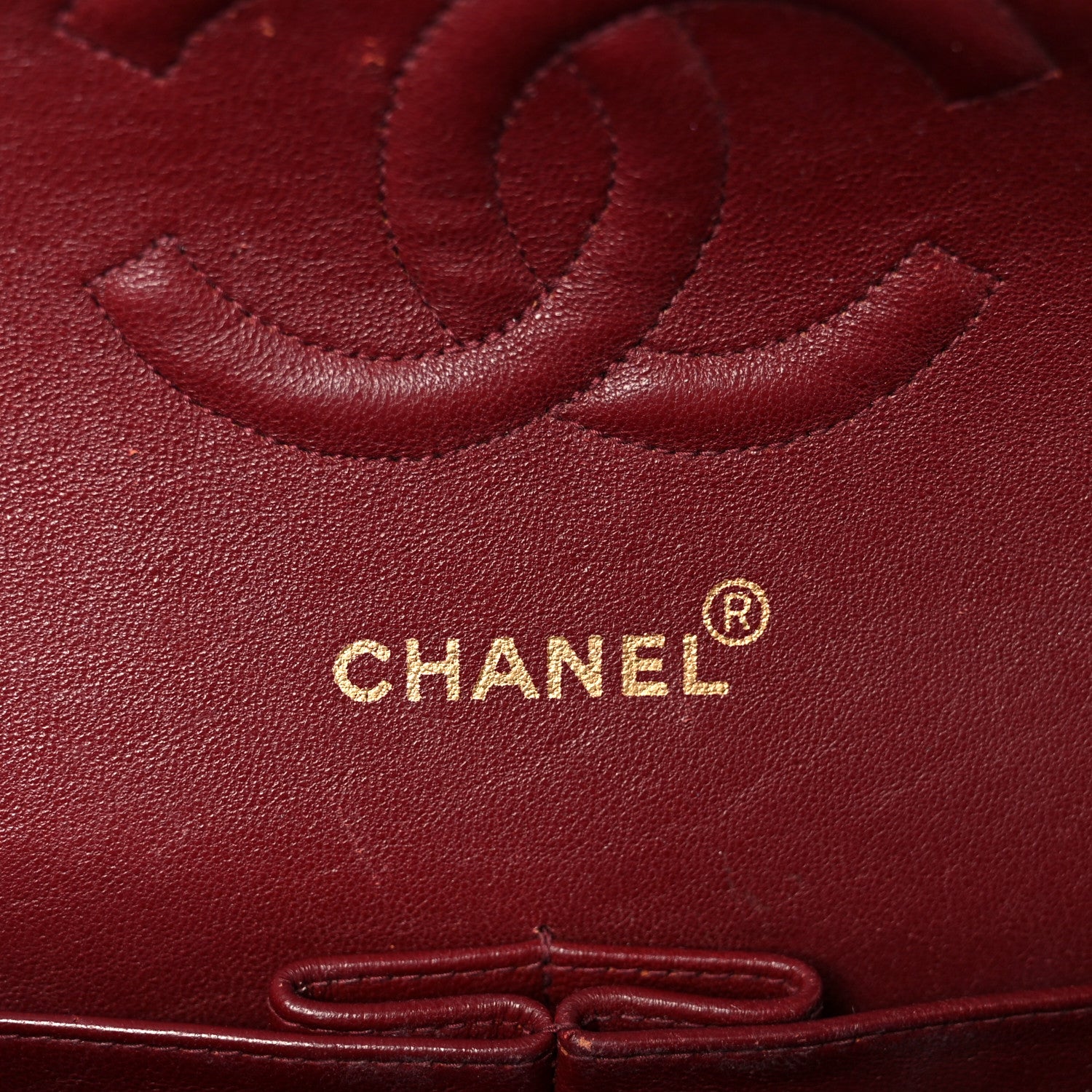 Chanel Lambskin Chevron Quilted Medium Double Flap Black 6 of 12