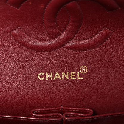 Chanel Lambskin Chevron Quilted Medium Double Flap Black 6 of 12