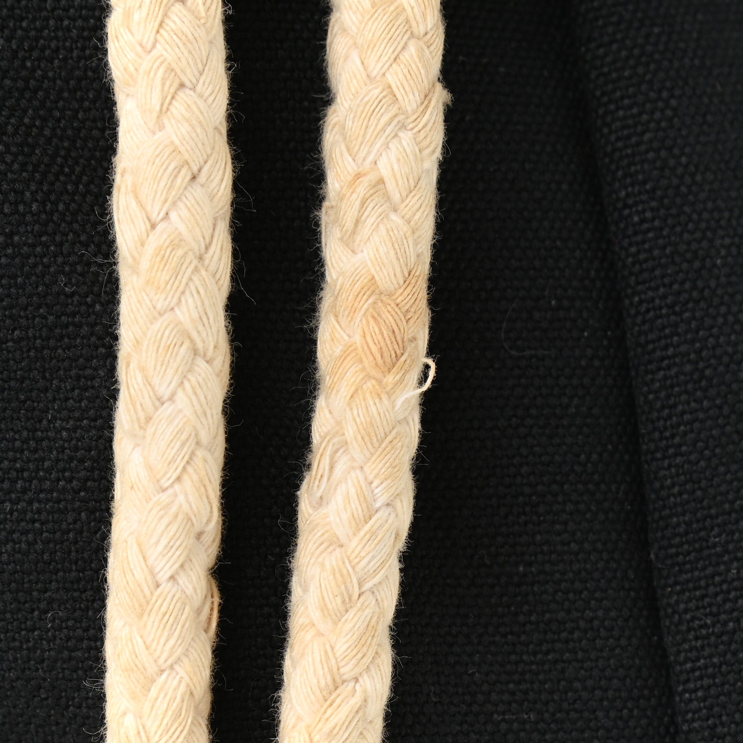 Chanel Canvas Drawstring Backpack Black White 16 of 17