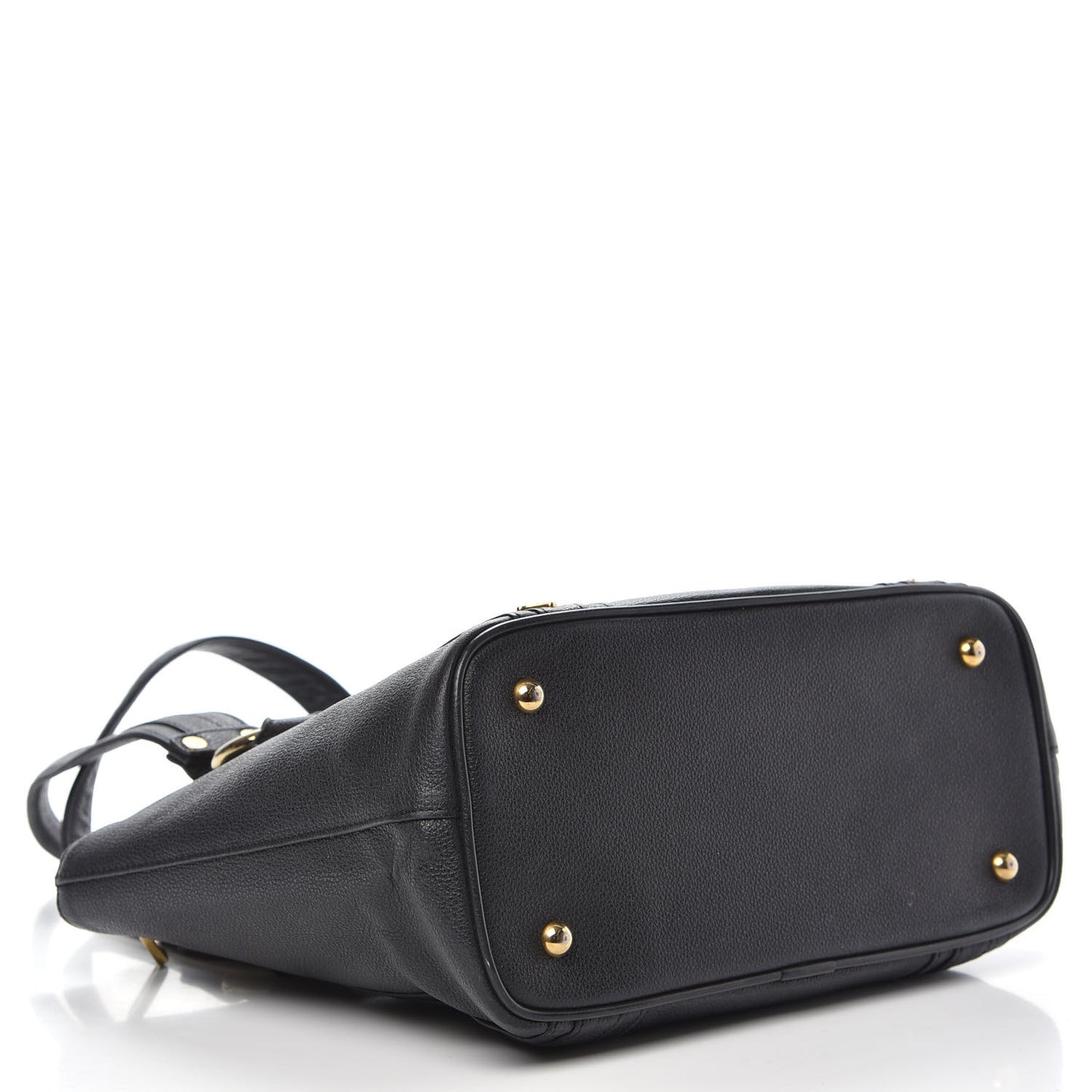 Grained Calfskin Mini Tote Black