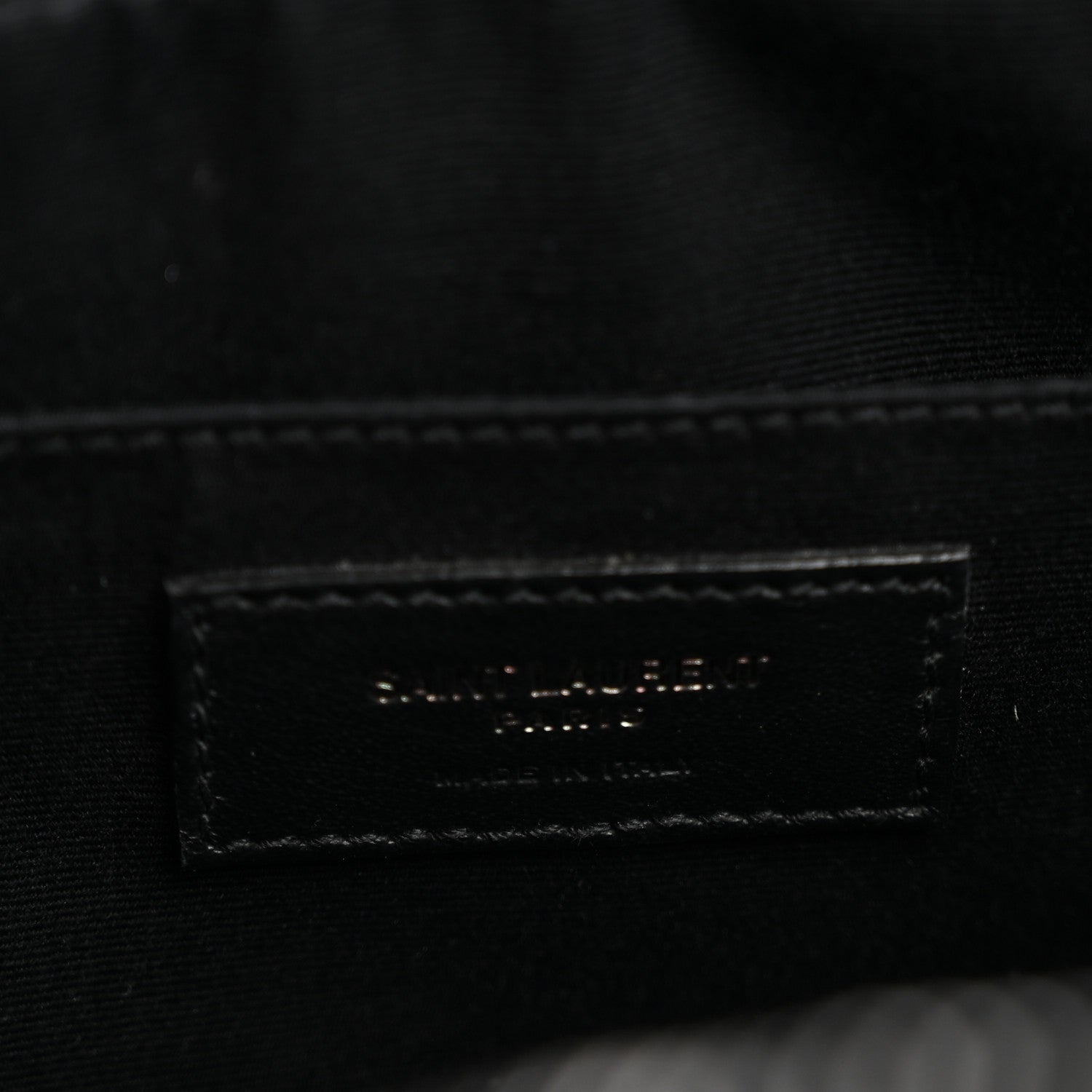 Saint Laurent Calfskin Matelasse Monogram Monochrome Lou Camera Bag Black 6 of 11