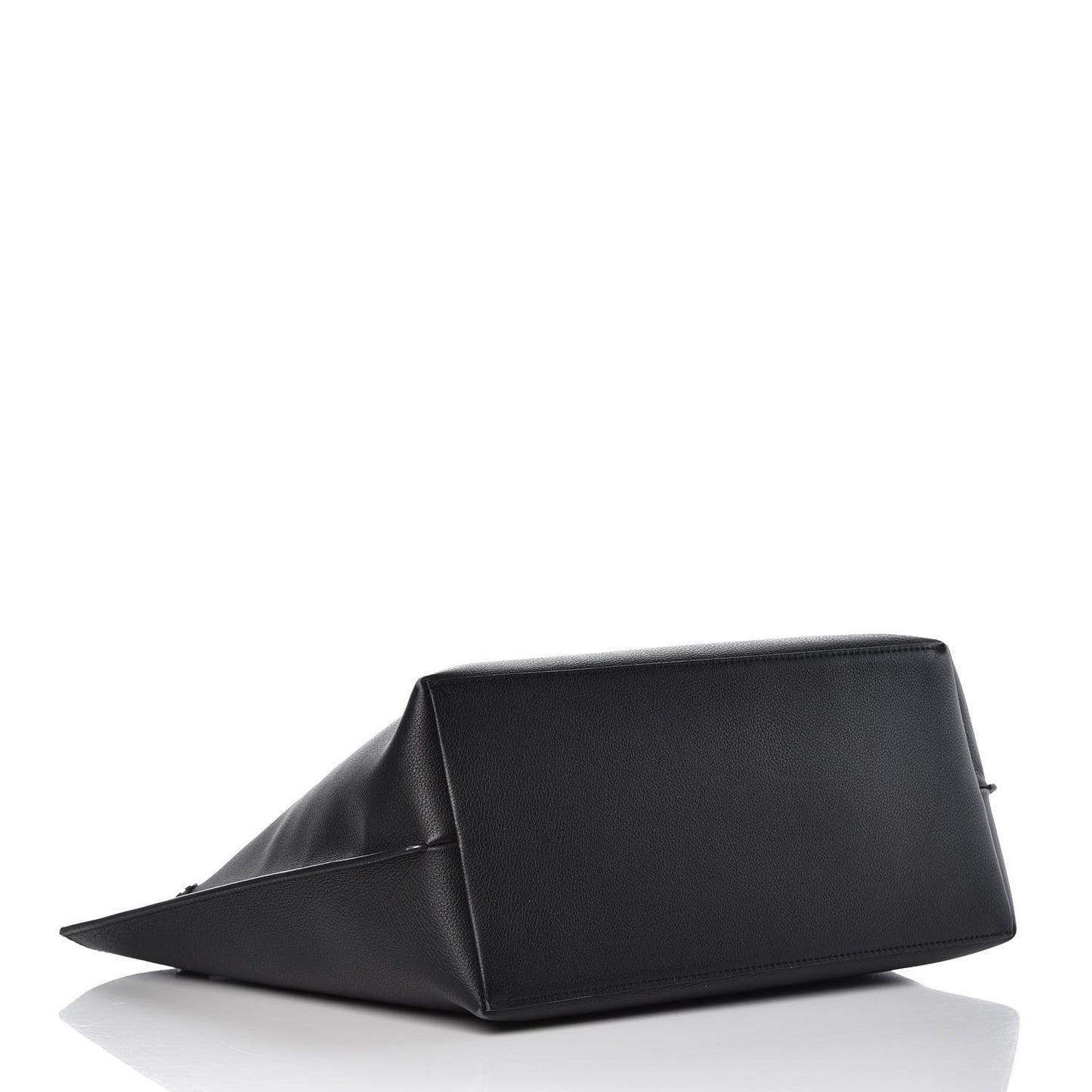 Calfskin Lockme Go Tote Black