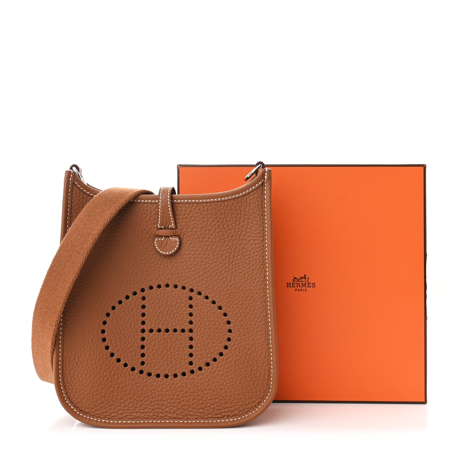 Hermes Taurillon Clemence Evelyne TPM Gold 11 of 11