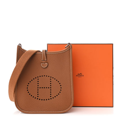 Hermes Taurillon Clemence Evelyne TPM Gold 11 of 11