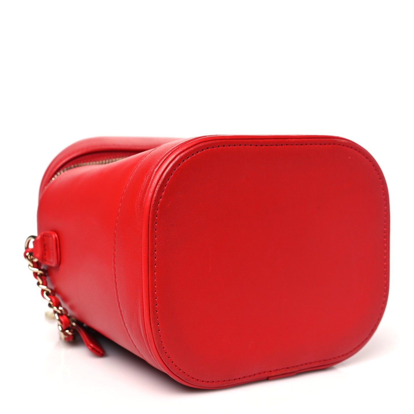 Lambskin Timeless Vanity Cosmetic Case Red