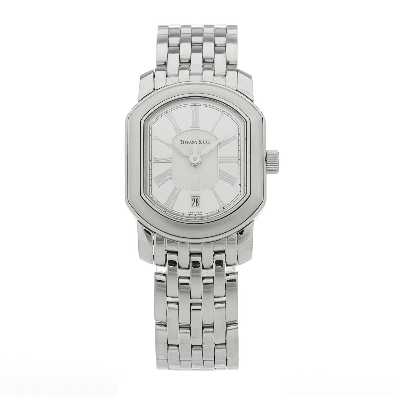 Tiffany Stainless Steel 24mm Mark Coupe Resonator Quartz Watch 1 of 5