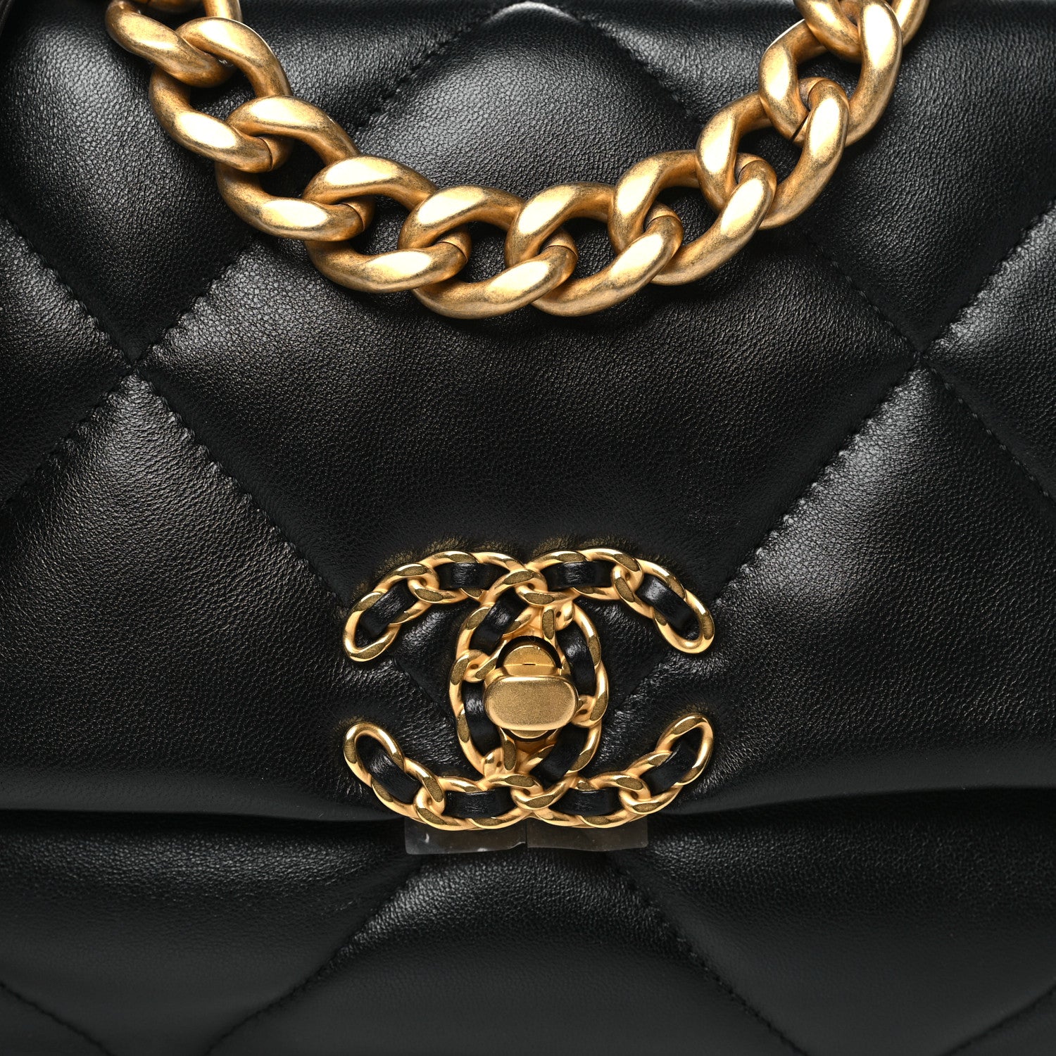 Chanel Lambskin Quilted Medium Chanel 19 Flap Black 8 of 10