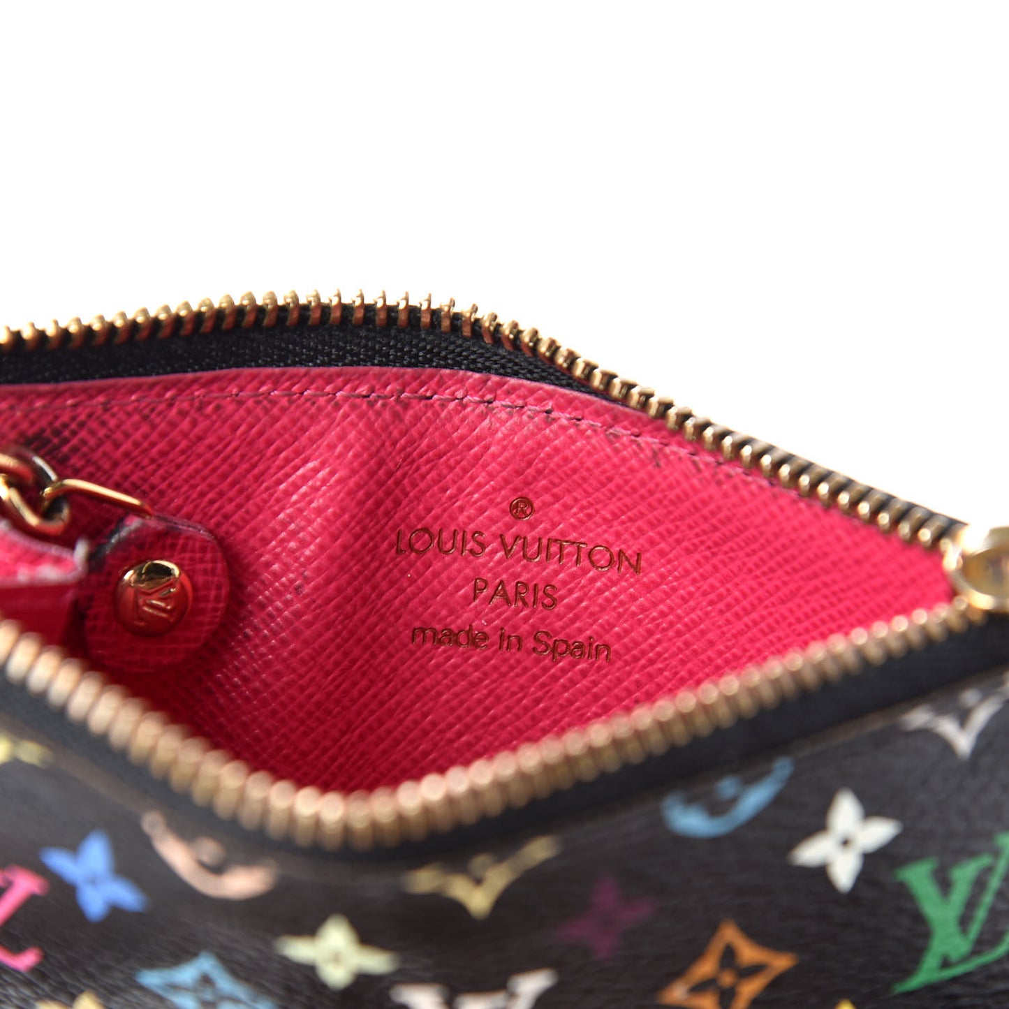 Monogram Multicolor Key Pouch Black Grenade