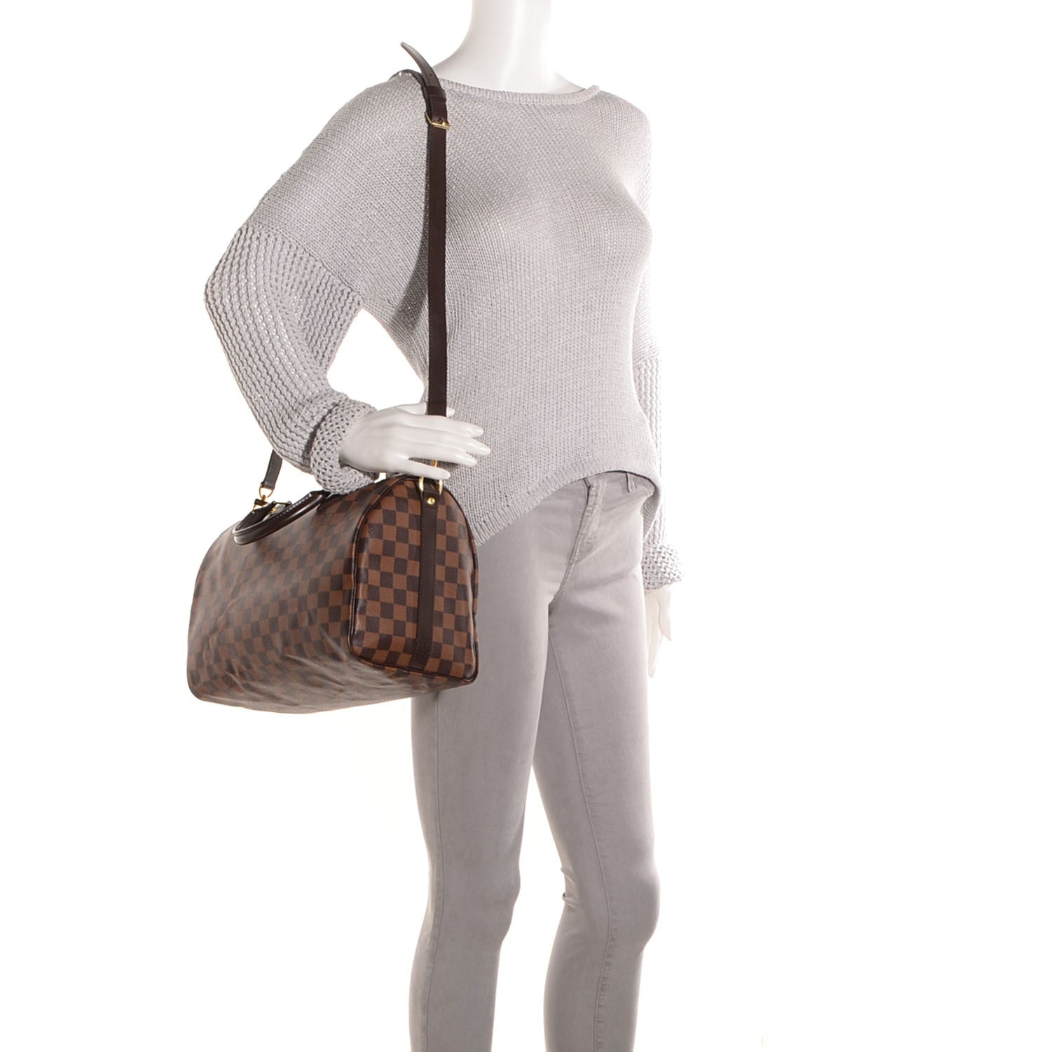 Louis Vuitton Damier Ebene Speedy Bandouliere 30 2 of 7