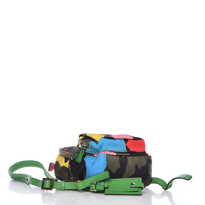 Valentino Garavani Nylon Mini Psychedelic Camouflage Rockstud Backpack Multicolor 4 of 7