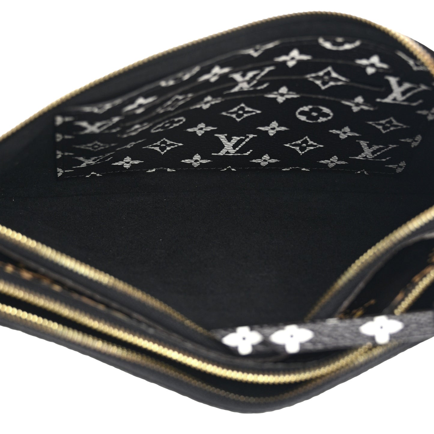 Monogram Giant Jungle Pochette Double Zip Black