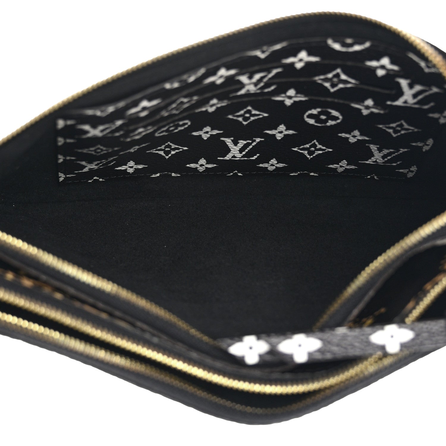 Louis Vuitton Monogram Giant Jungle Pochette Double Zip Black 6 of 12