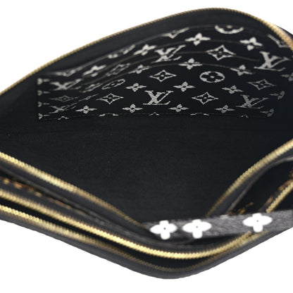 Louis Vuitton Monogram Giant Jungle Pochette Double Zip Black 6 of 12