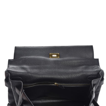 Hermes Taurillon Clemence Kelly 40 Black 8 of 35