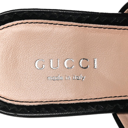 Gucci Malaga Kid Janaya 150mm Platform Sandals 39.5 Black 7 of 9