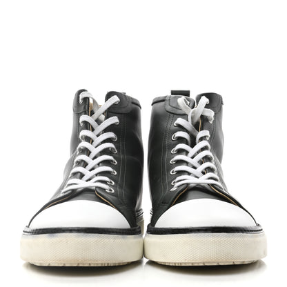Hermes Calfskin Mens Jimmy High Top Sneakers 42.5 Green 2 of 9