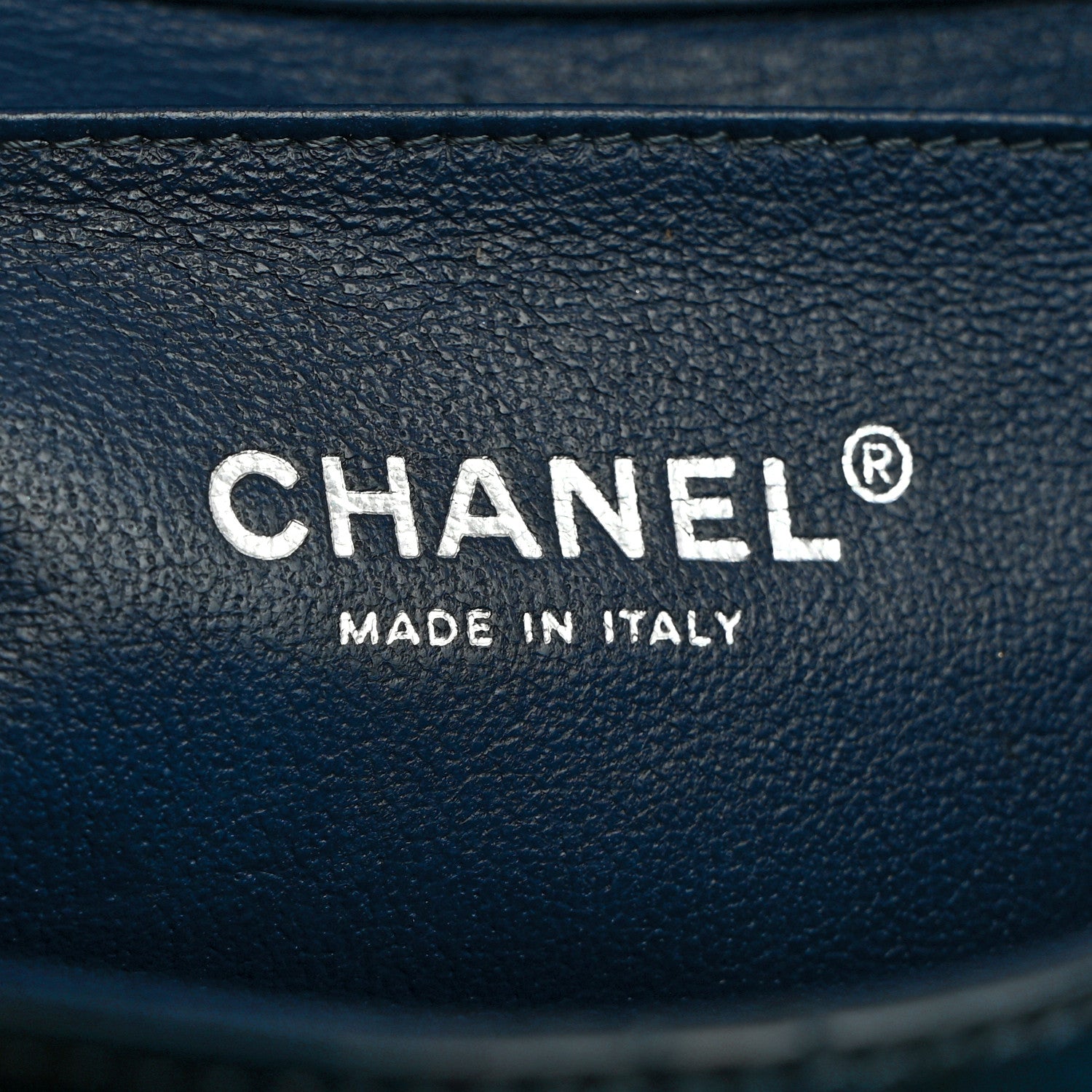 Chanel Patent Quilted Clutch with Chain Flap Blue 6 of 9