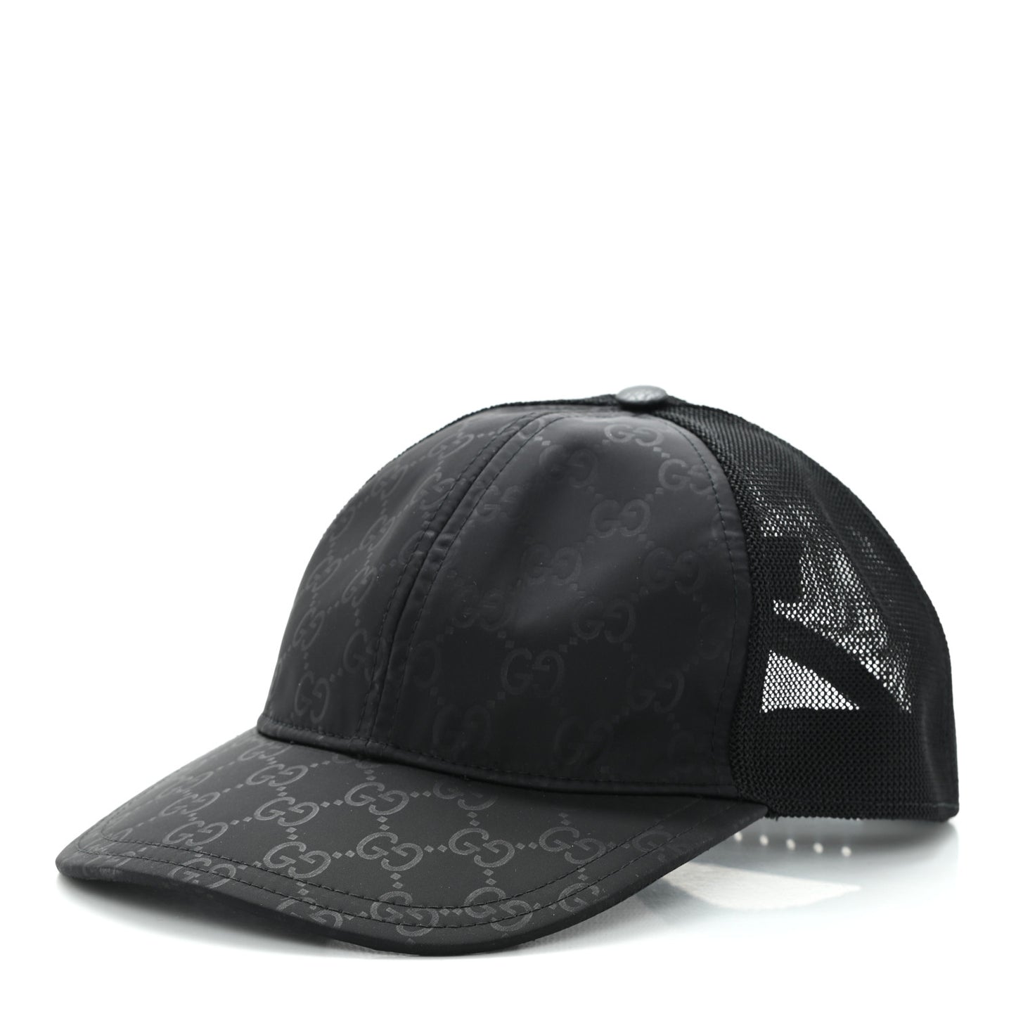 Monogram Baseball Hat M Black
