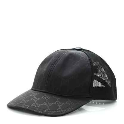 Gucci Monogram Baseball Hat M Black 1 of 9