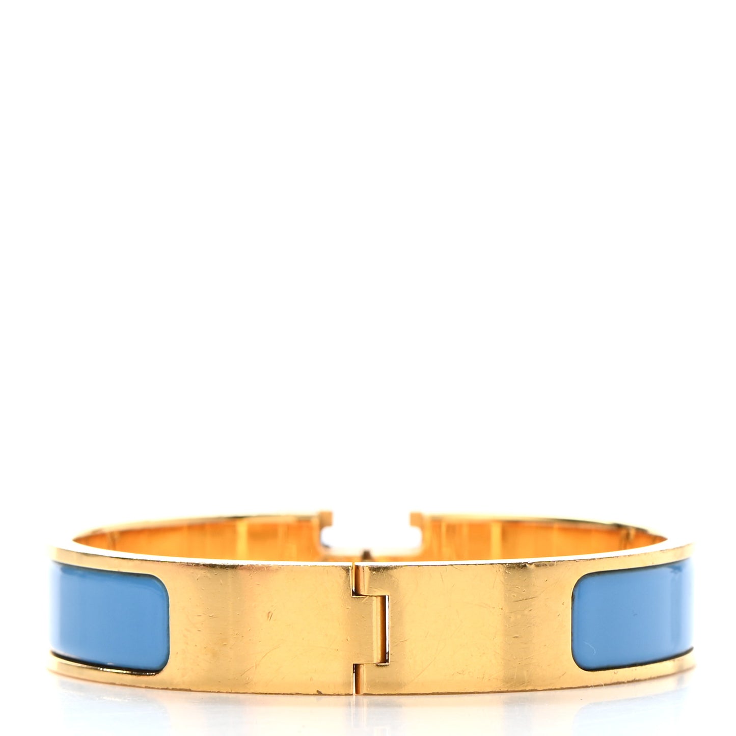 Narrow Enamel Clic Clac H Bracelet Bleu Azure