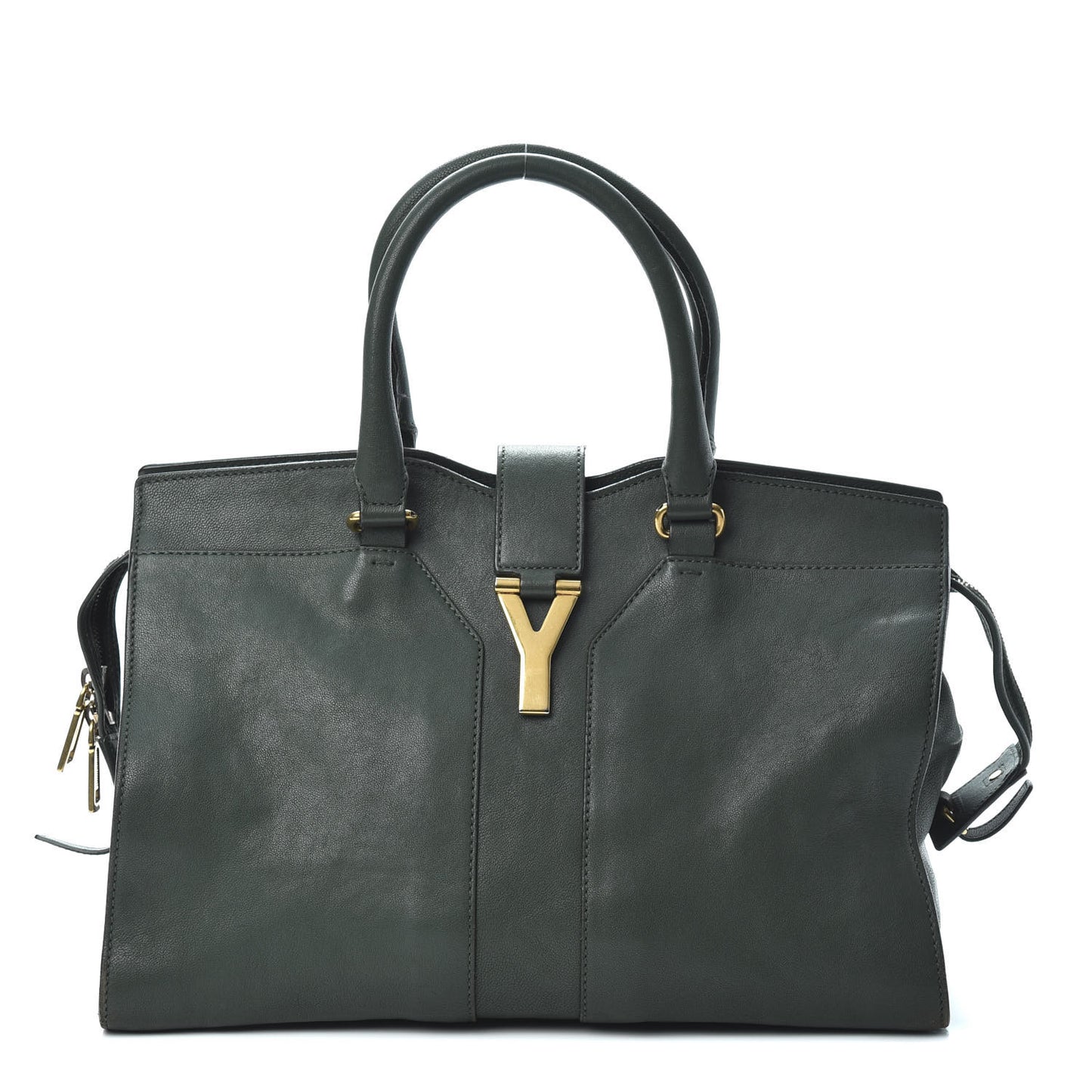 Calfskin Medium Classic Y Cabas Thyme