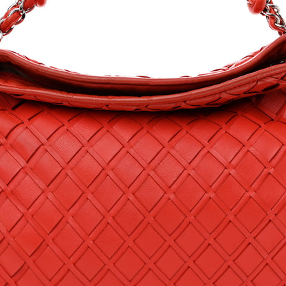Chanel Lambskin Woven Medium Ultimate Soft Sombrero Hobo Red 8 of 11