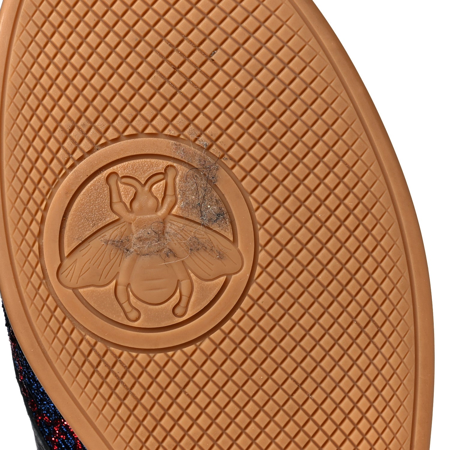 Gucci Lurex Calfskin Web GG Monogram Womens Falacer Sneakers 38 Iridescent Blue Iridescent Red Silver 8 of 10