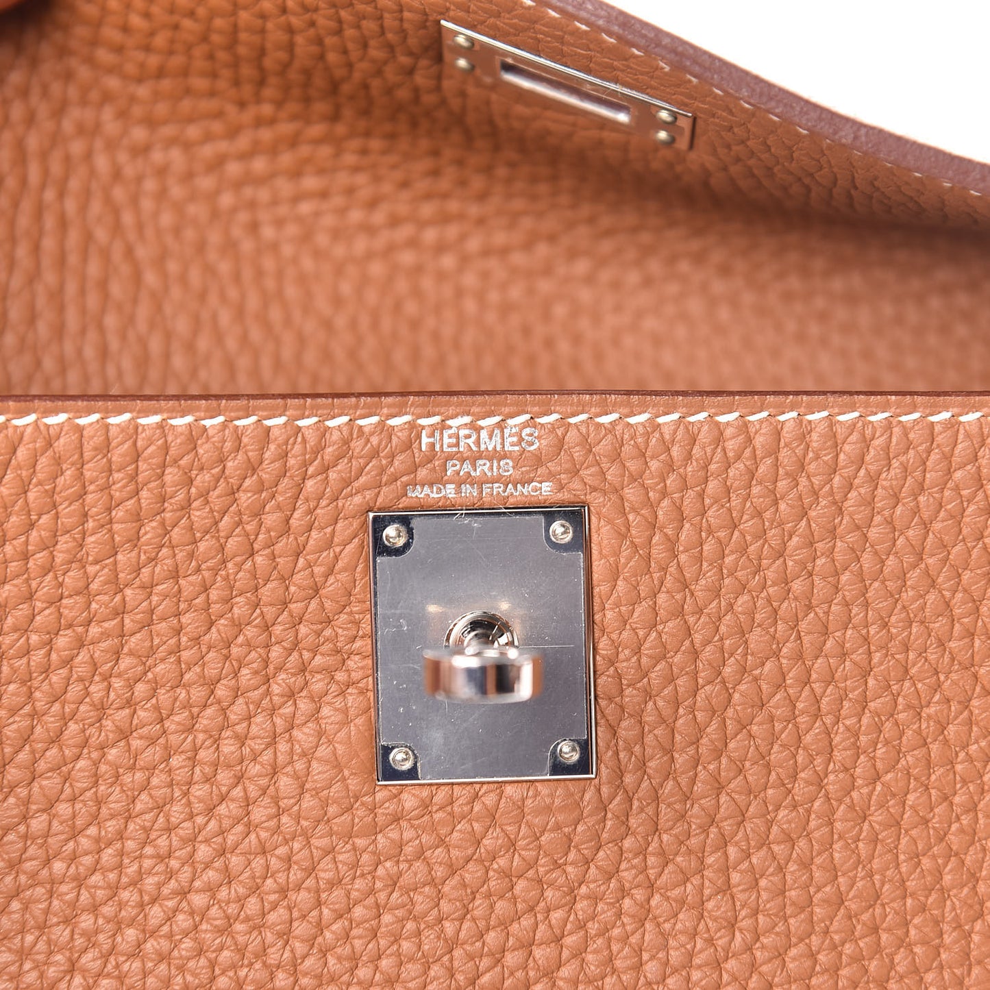 Taurillon Clemence Kelly Amazone Ado Backpack 22 Gold Bleu Zellige Caramel