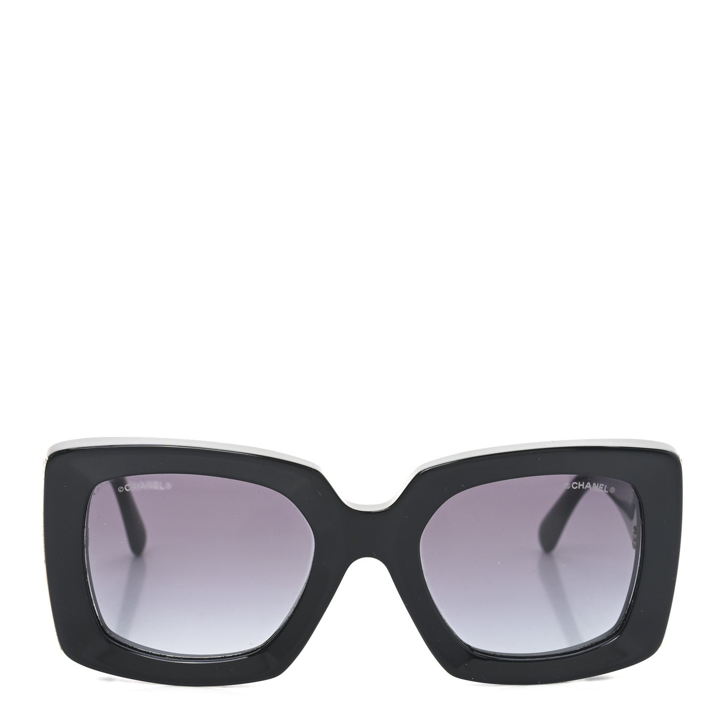 Acetate Rectangle Sunglasses 5435 Black