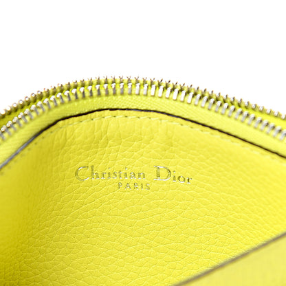 Christian Dior Bullcalf Tri-Color Diorissimo Card Holder Vert Acide 6 of 8