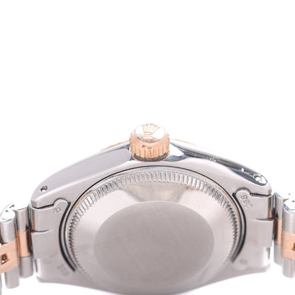 Rolex Stainless Steel 18K Everose Gold 26mm Oyster Perpetual Date Watch Silver 6916 4 of 4