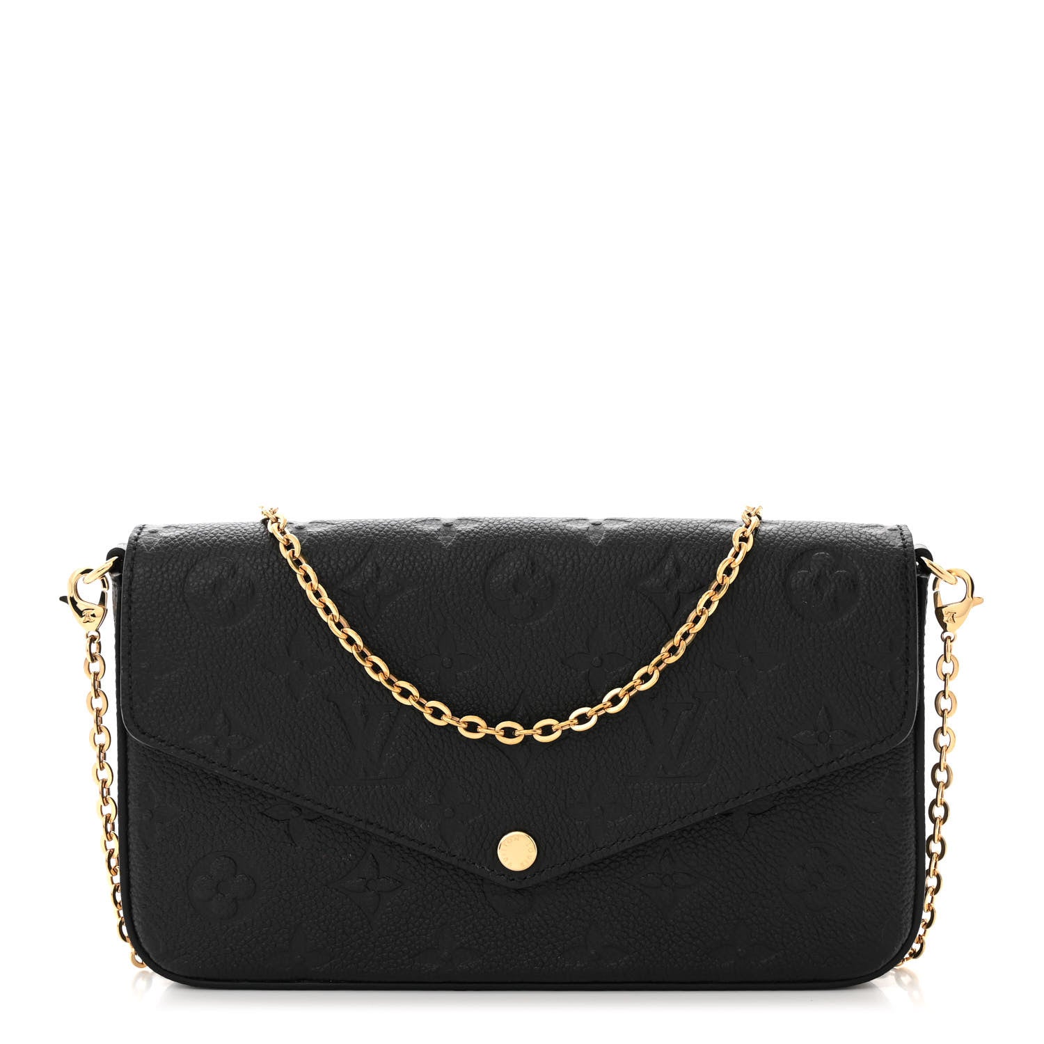 Louis Vuitton Empreinte Pochette Felicie Chain Wallet Black 1 of 9