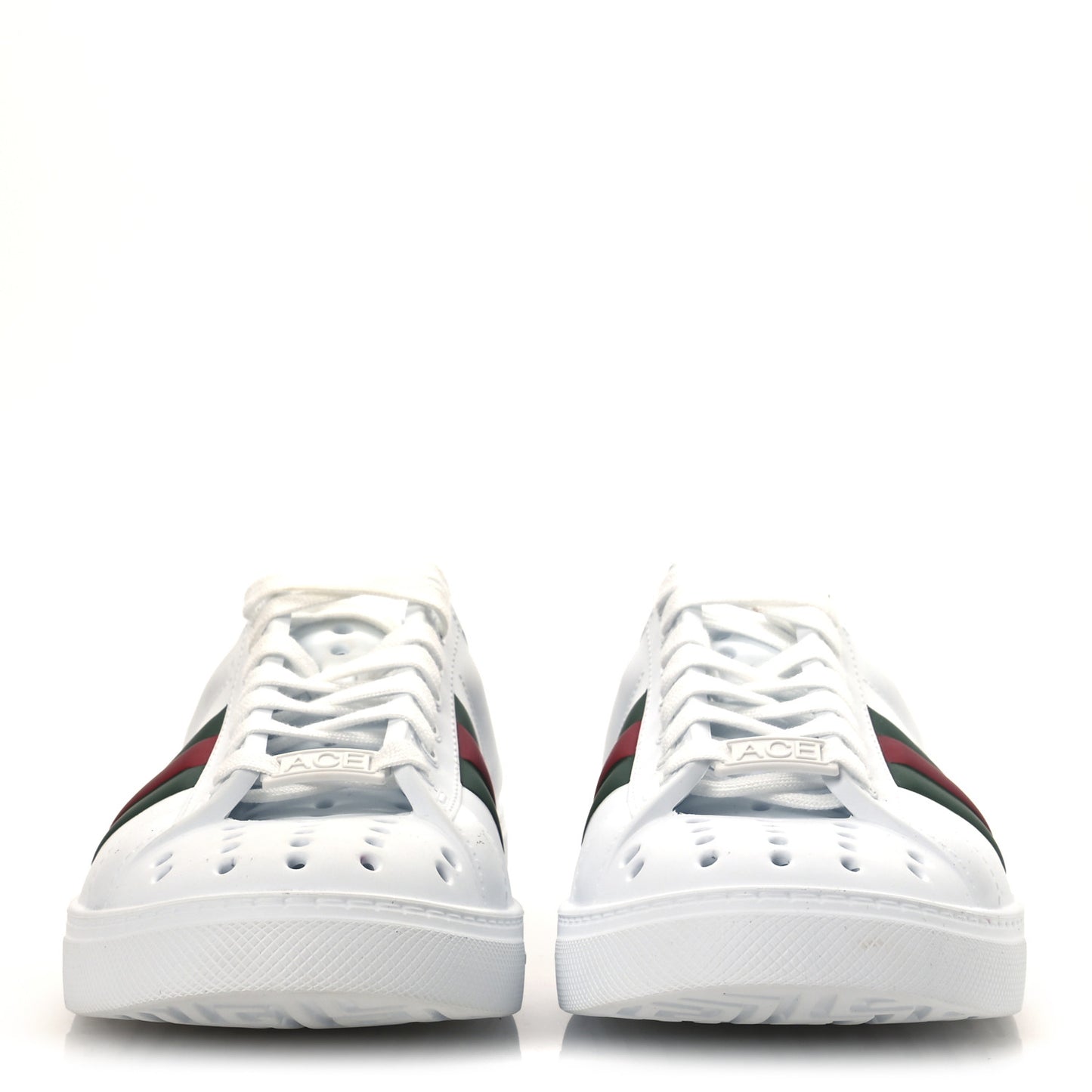 Rubber Ace Web Sneaker Slides 36 Great White